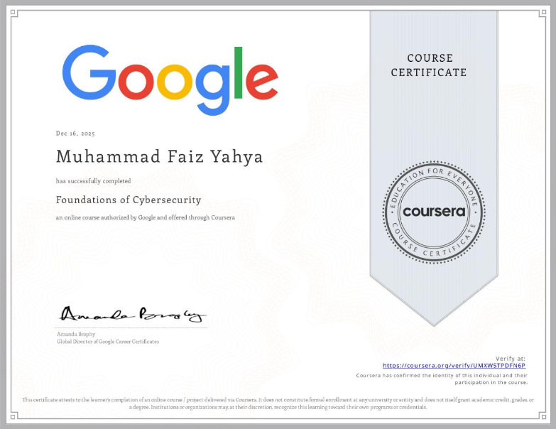 Foundations of Cybersecurity
